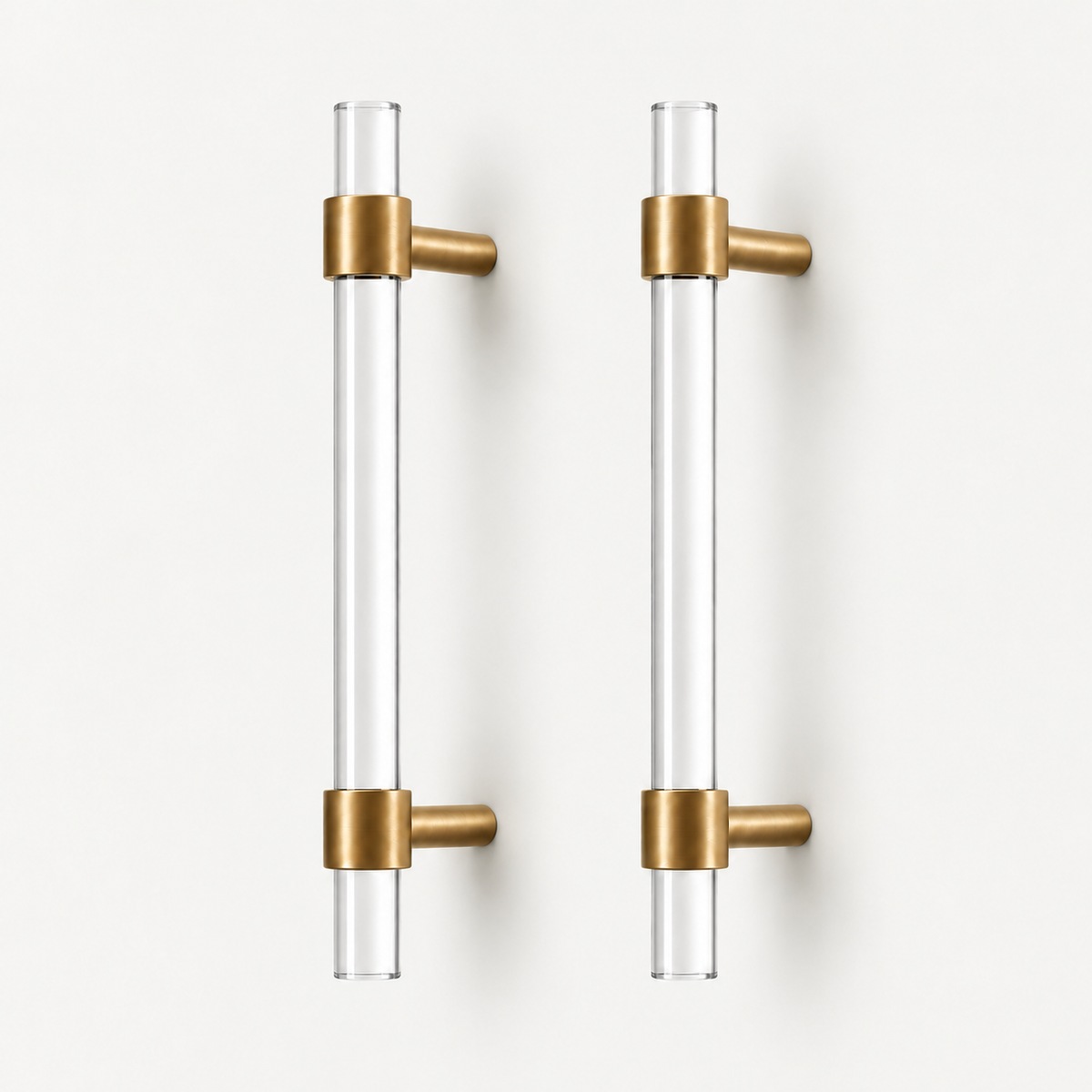 Acrylic & Brass Cabinet Knobs & Pulls – FH-C022