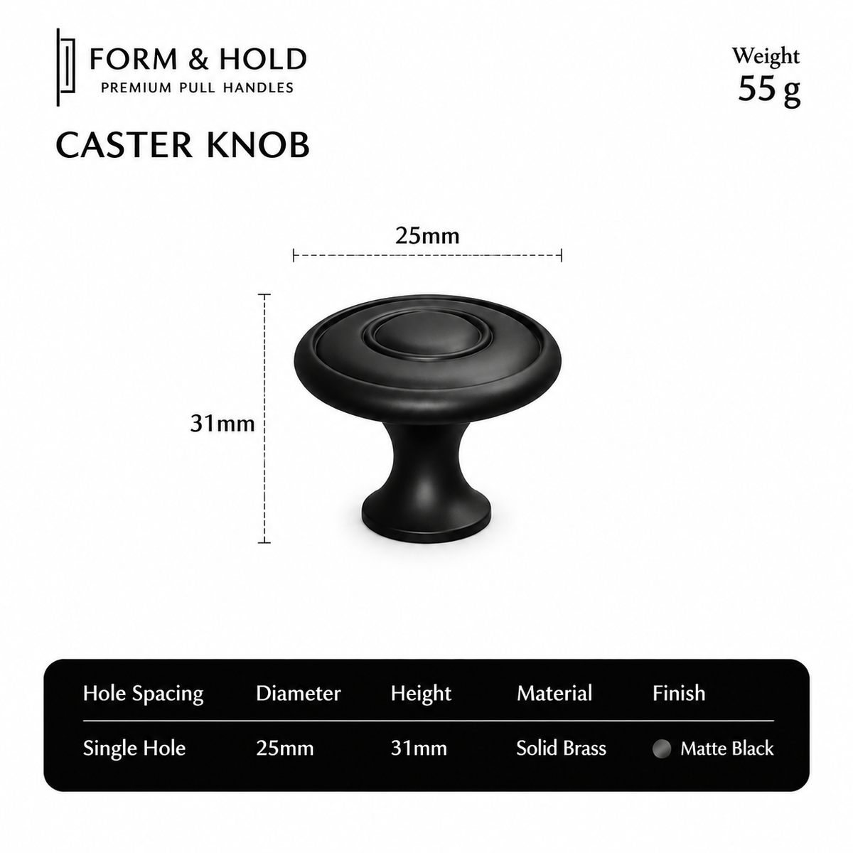 Classic Solid Brass Cabinet Knobs & Pulls – FH-C003