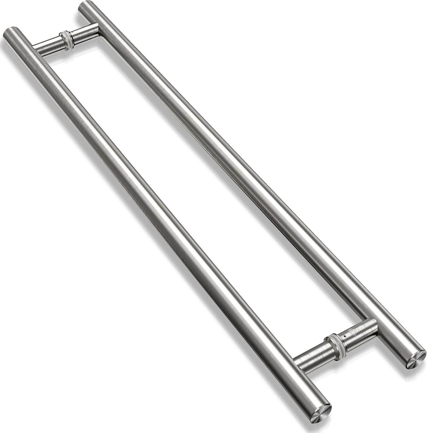 900mm / 36" SUS304 Stainless Steel Long Door Pull Handle with Solid Standoffs – Brushed Nickel