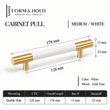 Leather-Wrapped Brass Cabinet Knobs & Pulls – FH-C024
