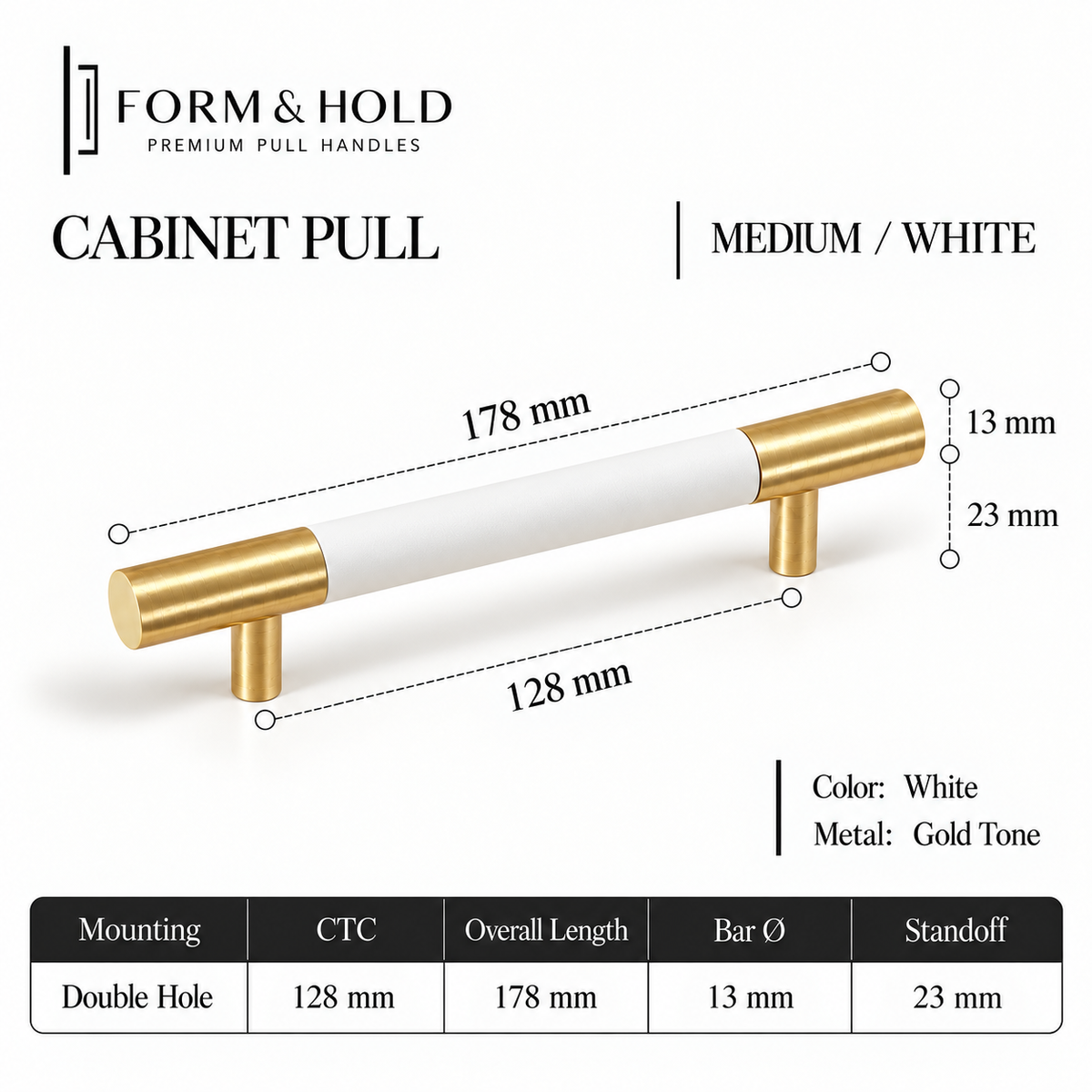Leather-Wrapped Brass Cabinet Knobs & Pulls – FH-C024