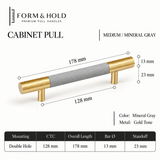 Leather-Wrapped Brass Cabinet Knobs & Pulls – FH-C024