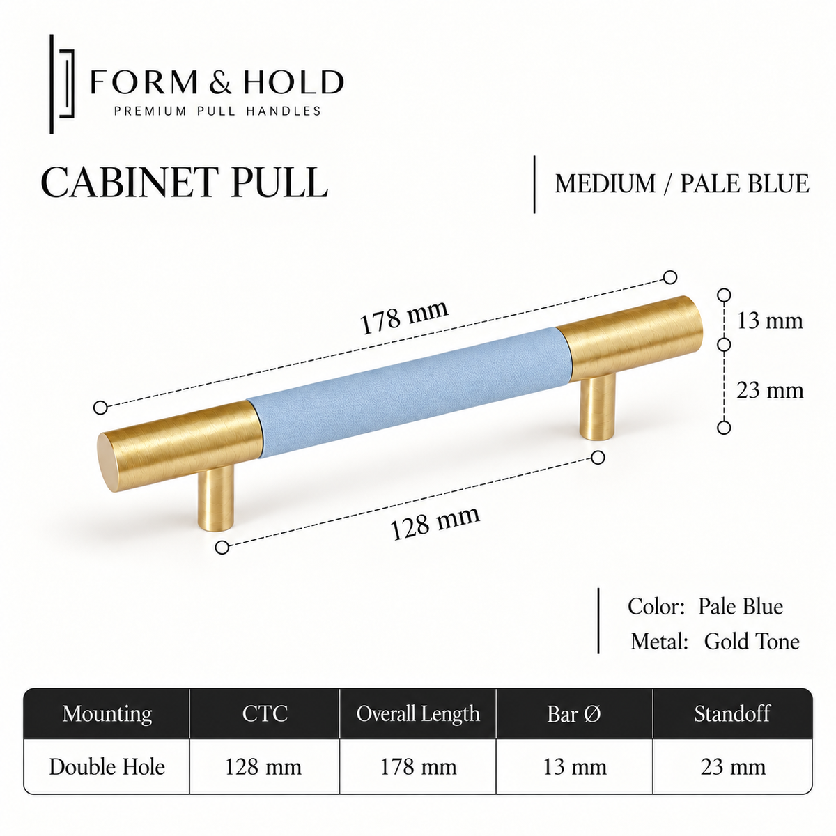Leather-Wrapped Brass Cabinet Knobs & Pulls – FH-C024