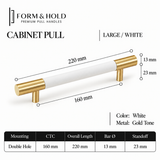 Leather-Wrapped Brass Cabinet Knobs & Pulls – FH-C024