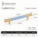 Leather-Wrapped Brass Cabinet Knobs & Pulls – FH-C024