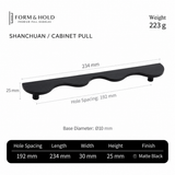 Solid Brass Wave Cabinet Pull – FH-C012
