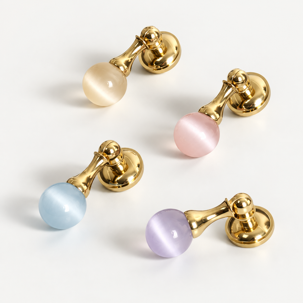 Gold-Tone Sphere Cabinet Knobs & Pulls – FH-C026