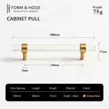 Acrylic & Brass Cabinet Knobs & Pulls – FH-C022
