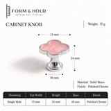 Brass & Resin Quatrefoil Cabinet Knob – FH-C015