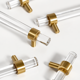 Acrylic & Brass Cabinet Knobs & Pulls – FH-C022