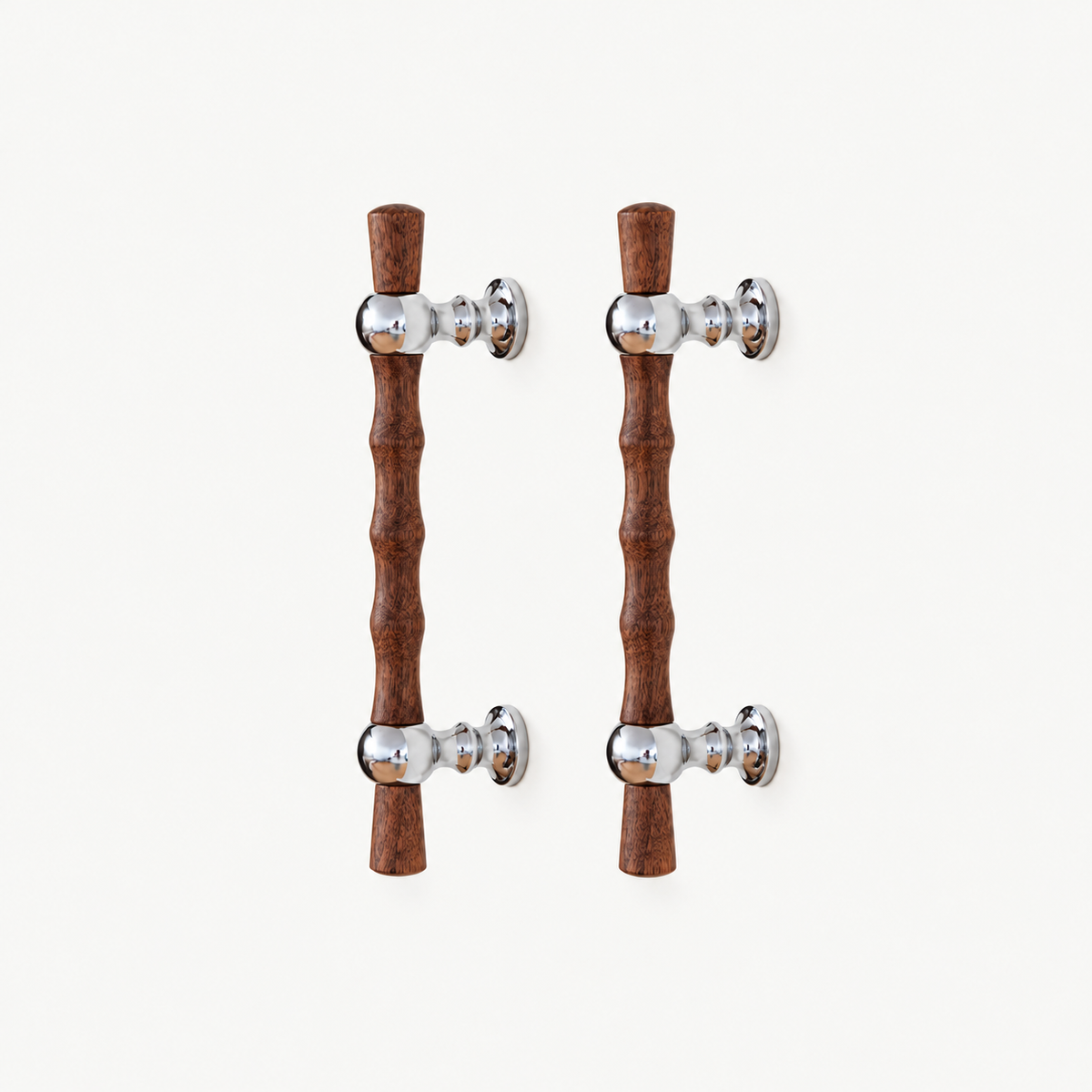 Walnut & Brass Cabinet Knobs & Pulls – FH-C028