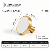 Leather-Wrapped Brass Cabinet Knobs & Pulls – FH-C024