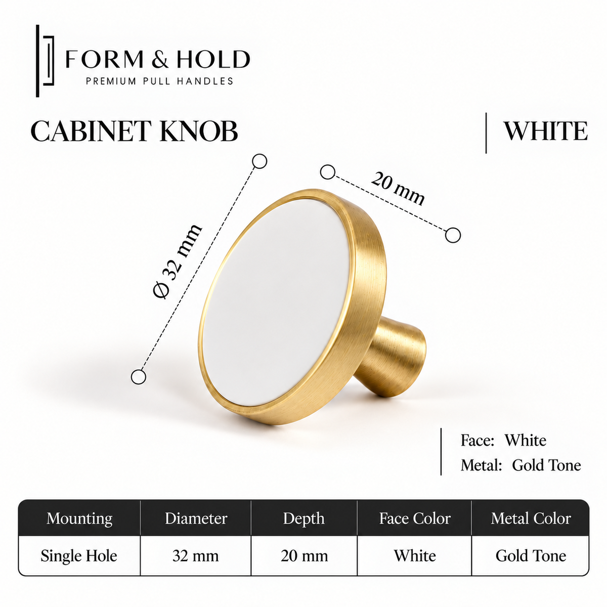 Leather-Wrapped Brass Cabinet Knobs & Pulls – FH-C024