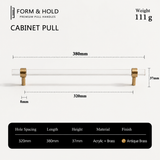 Acrylic & Brass Cabinet Knobs & Pulls – FH-C022