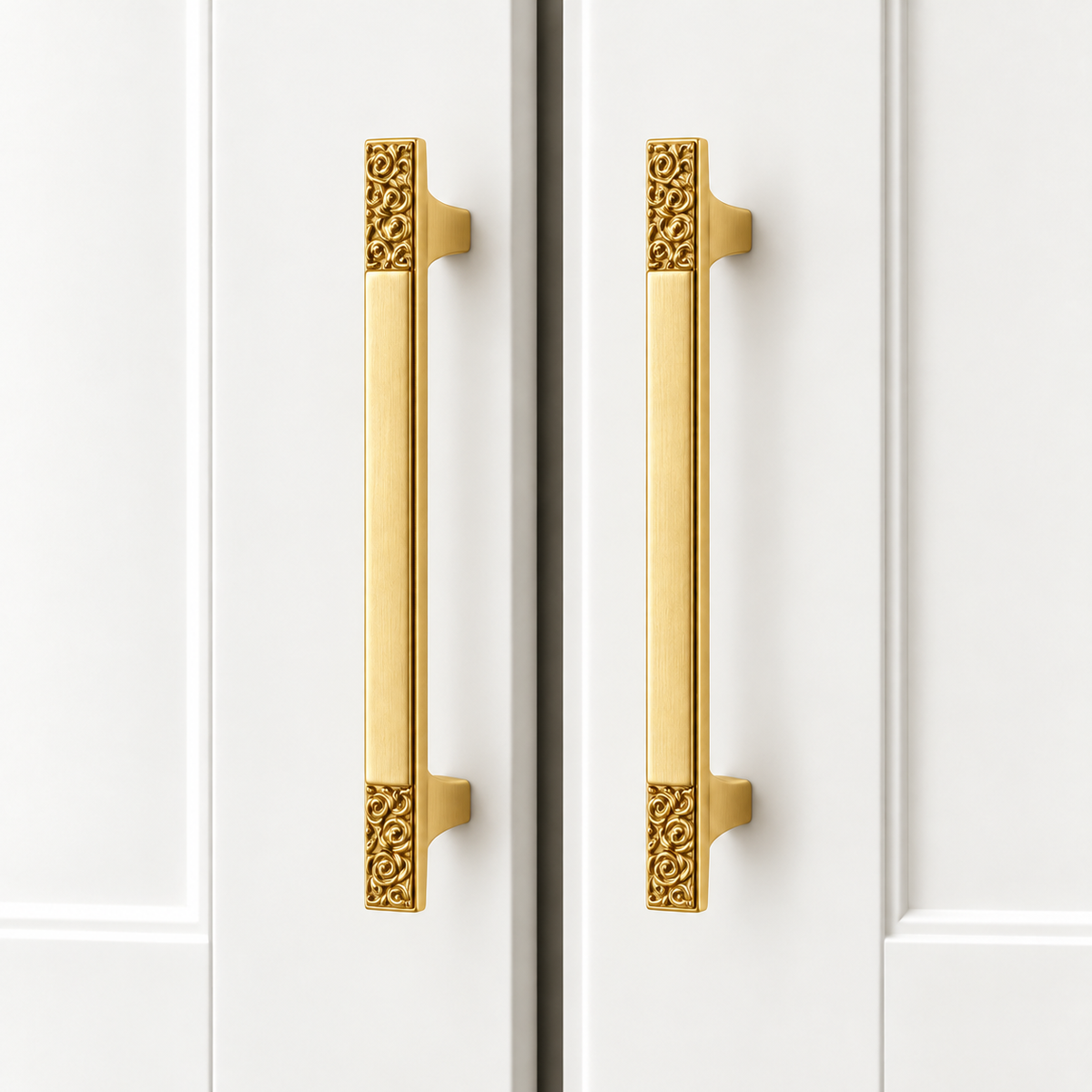Ornate Solid Brass Cabinet Knobs & Pulls – FH-C013