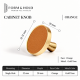 Leather-Wrapped Brass Cabinet Knobs & Pulls – FH-C024