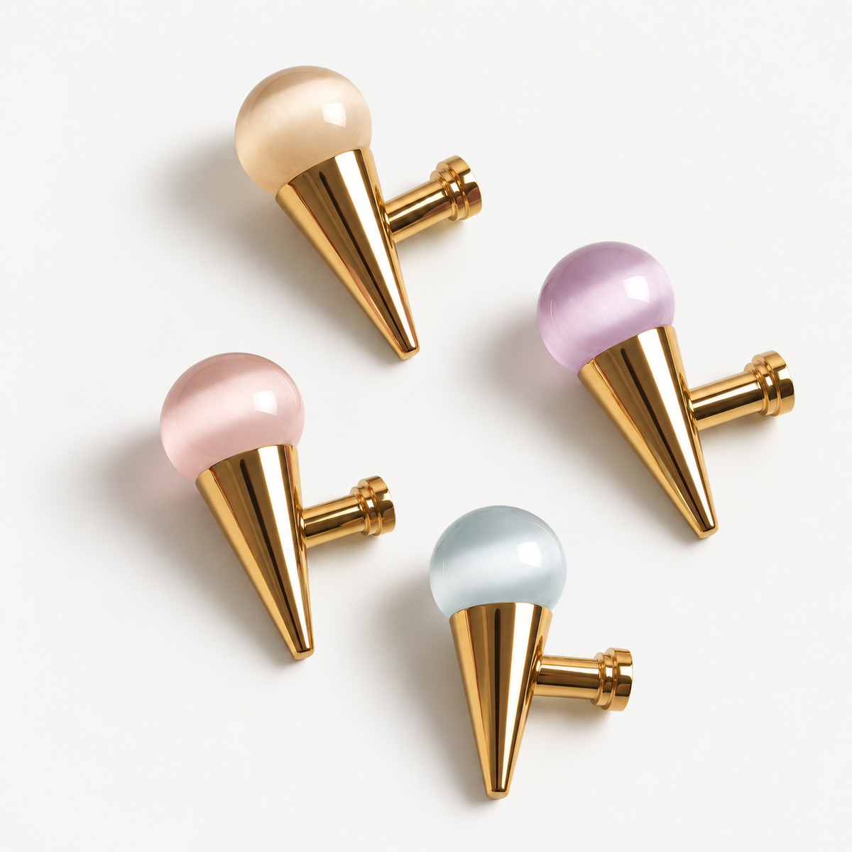 Gold-Tone Sphere Cabinet Knobs & Pulls – FH-C026