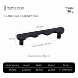 Solid Brass Wave Cabinet Pull – FH-C012