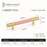 Leather-Wrapped Brass Cabinet Knobs & Pulls – FH-C024