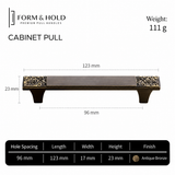 Ornate Solid Brass Cabinet Knobs & Pulls – FH-C013
