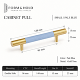 Leather-Wrapped Brass Cabinet Knobs & Pulls – FH-C024