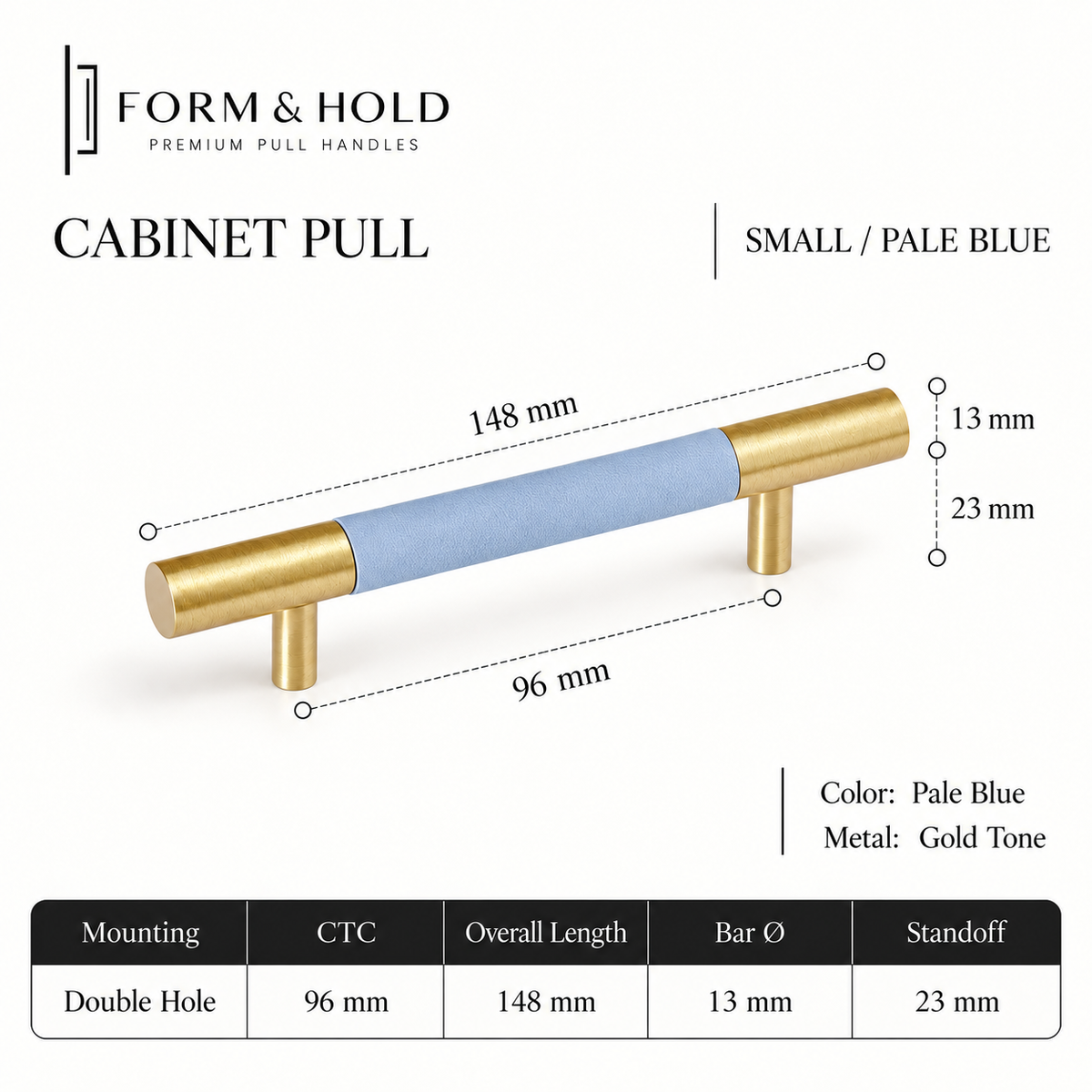 Leather-Wrapped Brass Cabinet Knobs & Pulls – FH-C024