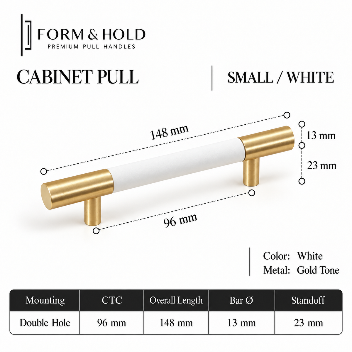 Leather-Wrapped Brass Cabinet Knobs & Pulls – FH-C024