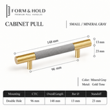Leather-Wrapped Brass Cabinet Knobs & Pulls – FH-C024