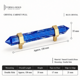 Natural Crystal & Brass Cabinet Knobs & Pulls – FH-C025