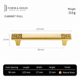 Ornate Solid Brass Cabinet Knobs & Pulls – FH-C013