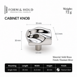 Sculptural Solid Brass Cabinet Knobs – FH-C014
