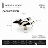 Sculptural Solid Brass Cabinet Knobs – FH-C014