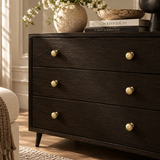 Solid Brass Fluted Flower Cabinet Knob – FH-C010