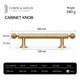 Ribbed Sphere Solid Brass Cabinet Knobs & Pulls – FH-C011