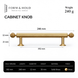 Ribbed Sphere Solid Brass Cabinet Knobs & Pulls – FH-C011