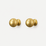 Ribbed Sphere Solid Brass Cabinet Knobs & Pulls – FH-C011