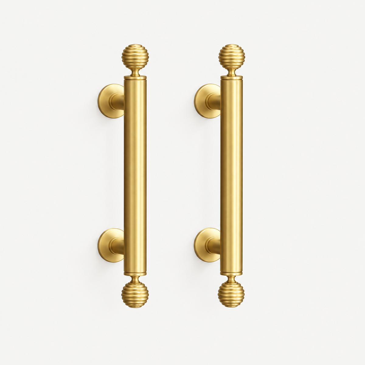 Ribbed Sphere Solid Brass Cabinet Knobs & Pulls – FH-C011