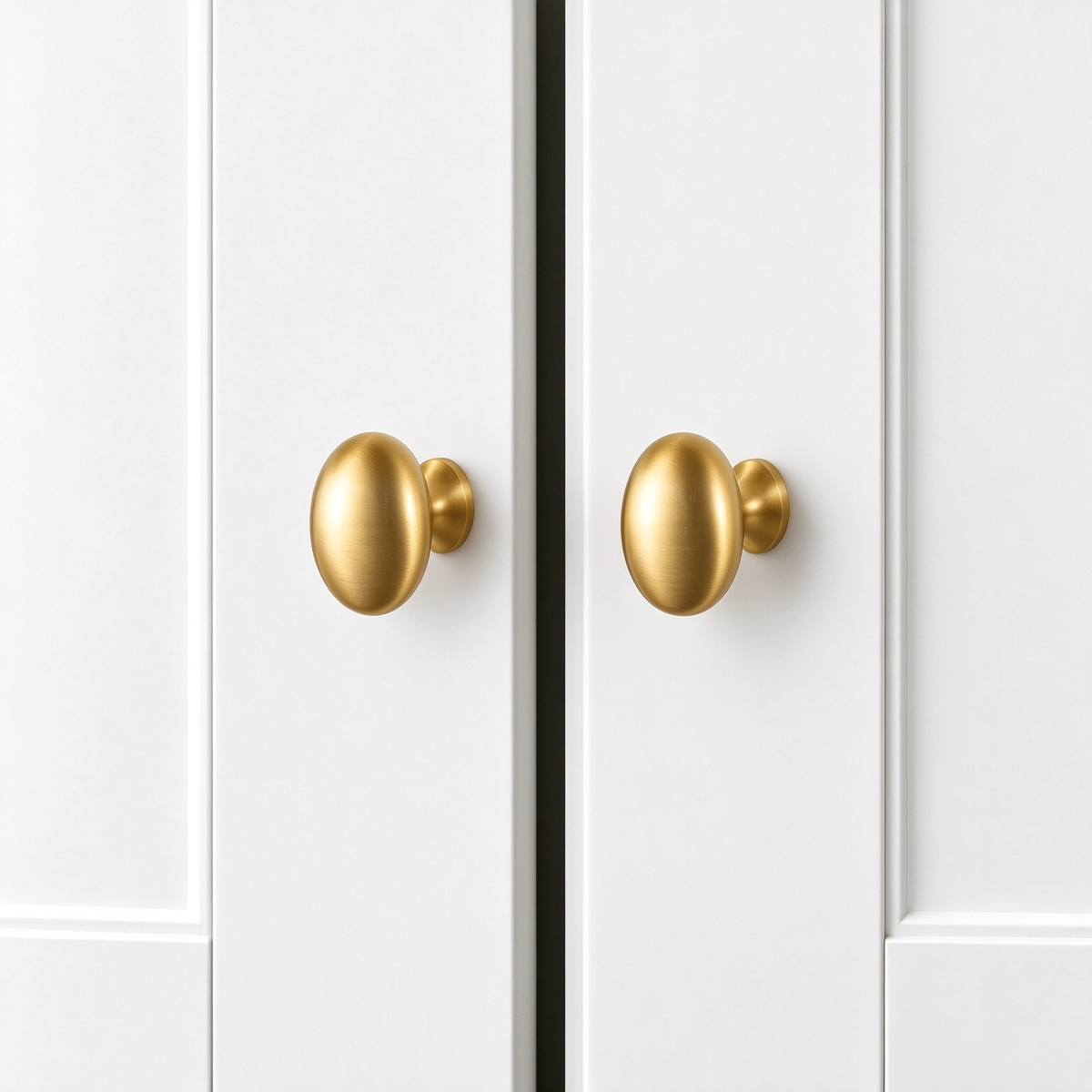 Solid Brass Oval Cabinet Knob – FH-C004