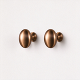 Solid Brass Oval Cabinet Knob – FH-C004