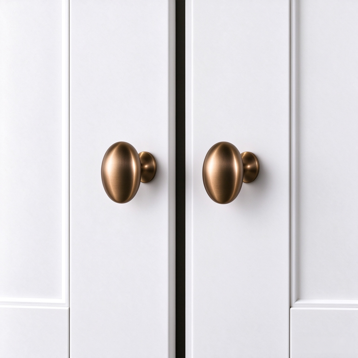 Solid Brass Oval Cabinet Knob – FH-C004