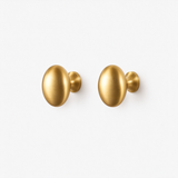 Solid Brass Oval Cabinet Knob – FH-C004