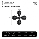 Solid Brass Quatrefoil Cabinet Knob & Ring Pull – FH-C005