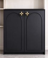 Solid Brass Quatrefoil Cabinet Knob & Ring Pull – FH-C005