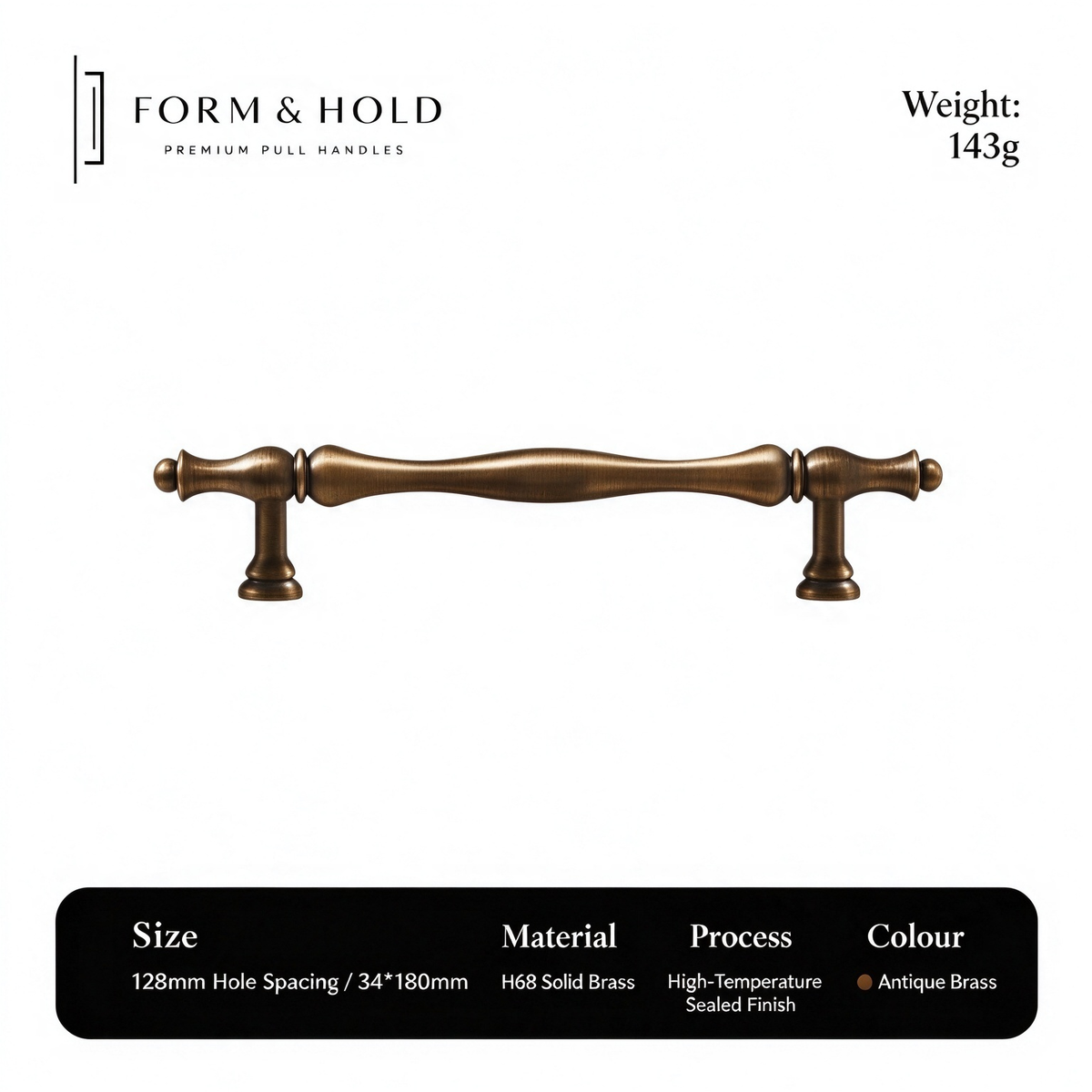 Classic Solid Brass Cabinet Knobs & Pulls – FH-C006