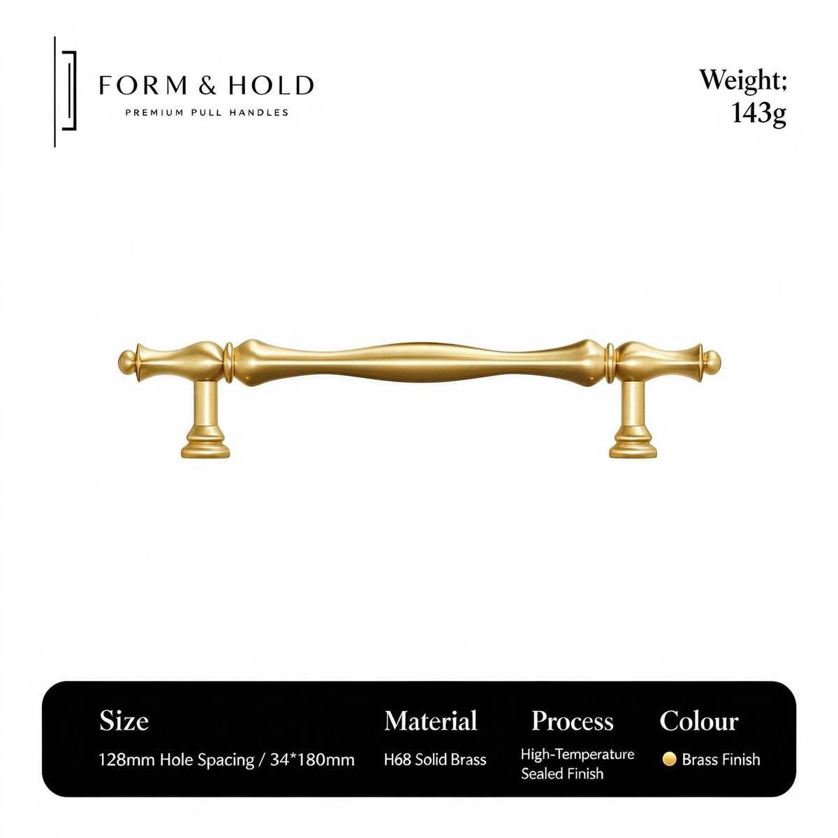 Classic Solid Brass Cabinet Knobs & Pulls – FH-C006