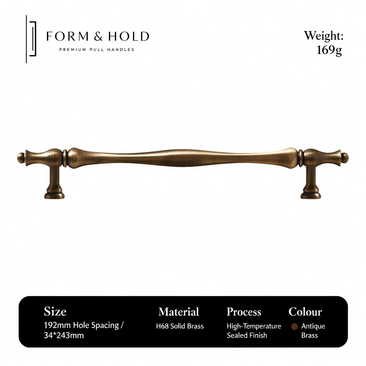 Classic Solid Brass Cabinet Knobs & Pulls – FH-C006