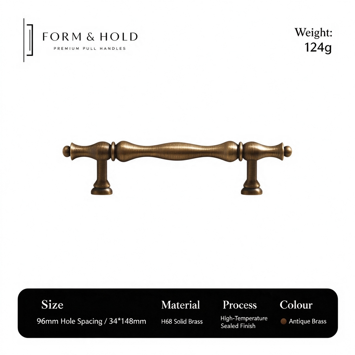 Classic Solid Brass Cabinet Knobs & Pulls – FH-C006
