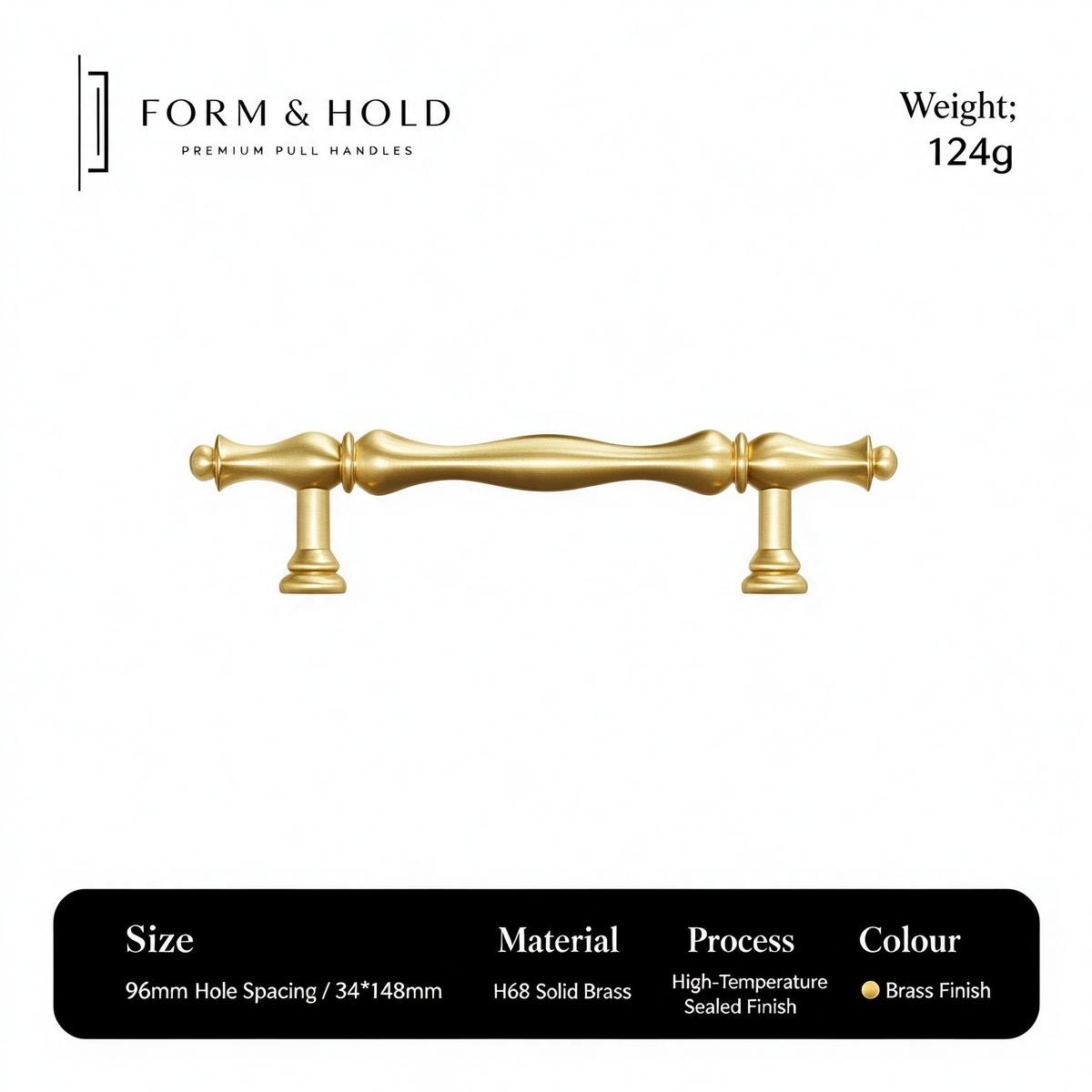 Classic Solid Brass Cabinet Knobs & Pulls – FH-C006