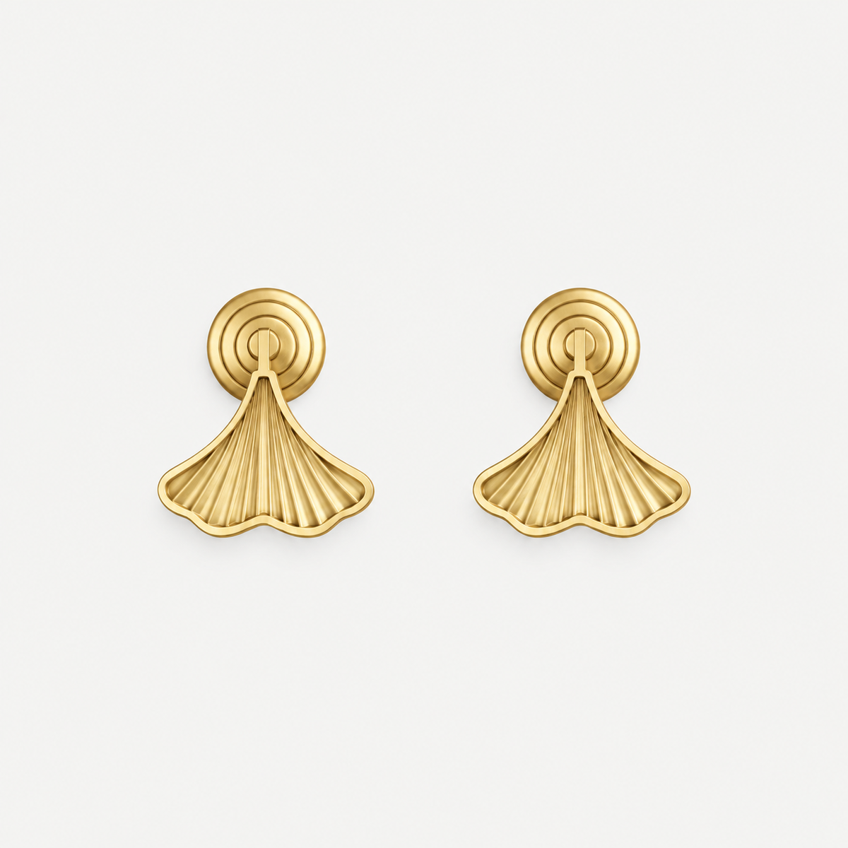 Solid Brass Ginkgo Leaf Cabinet Drop Pull – FH-C008