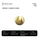 Solid Brass Round Cabinet Knobs – FH-C009